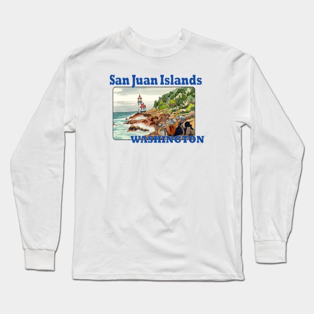 San Juan Islands, Washington Long Sleeve T-Shirt by MMcBuck